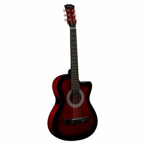 Музыкальный инструмент TERRIS Гитара акустическая шестиструнная TF-3802C RD красный DNT-63983