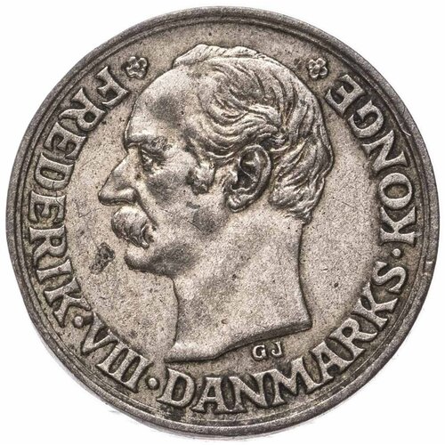 Дания 10 эре (ore) 1907 10 эре 1981 дания из оборота