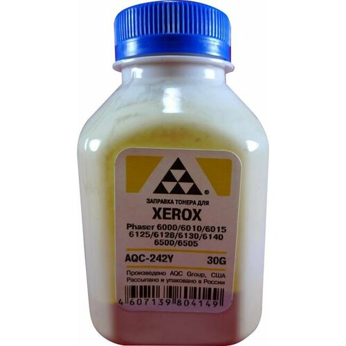 AQC-242Y Тонер XEROX Phaser 600060106015612561286130614065006505 Yellow фл 30г AQC-США фас Россия 242₽