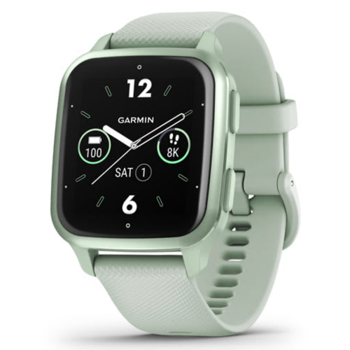 Умные часы Garmin Venu Sq 2 Metallic Mint Aluminium Bezel with Cool Mint Case and Silicone Band 010-02701-12 3169000₽