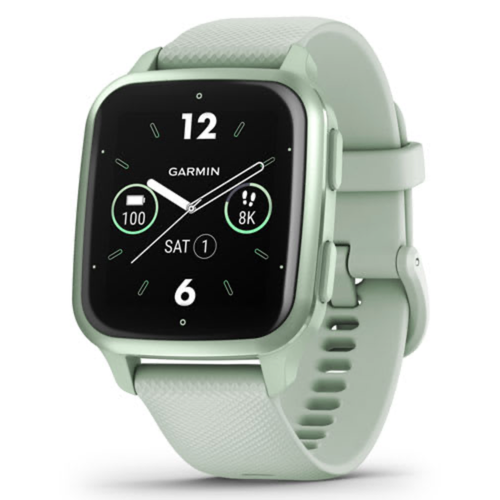 Умные часы Garmin Venu Sq 2 Metallic Mint Aluminium Bezel with Cool Mint Case and Silicone Band (010-02701-12)