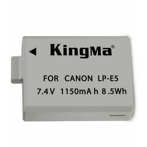 Аккумулятор LP-E5 1150 mAh KingMa для Canon. аккумулятор beston для фотоаппаратов canon bst nb10lh 7 4 в 820 мач