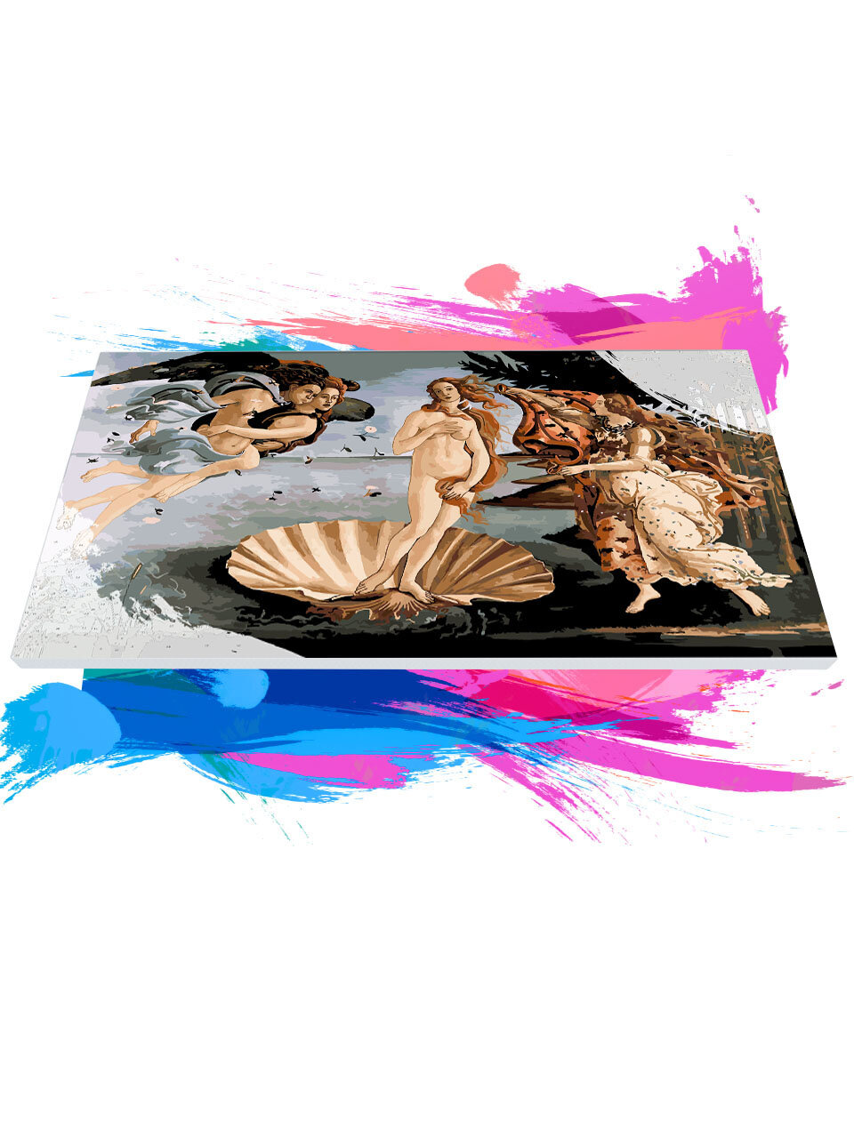 Картина по номерам на холсте Сандро Боттичелли - Рождение Венеры, 40 х 60 см