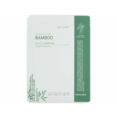 Маска на тканевой основе с бамбуком Clara's Choice Bamboo Mask Sheet маска на тканевой основе с пептидами clara s choice gold