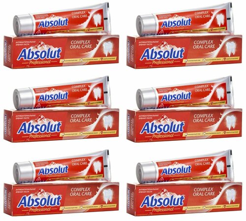 Absolut Зубная паста Pro Сomplex Oral Care, 110 г, 6 шт