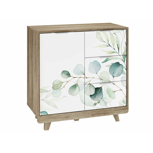 Комод Мебелони Мегаполис Дуб Каньон Фотопечать Эвкалипт 17510₽