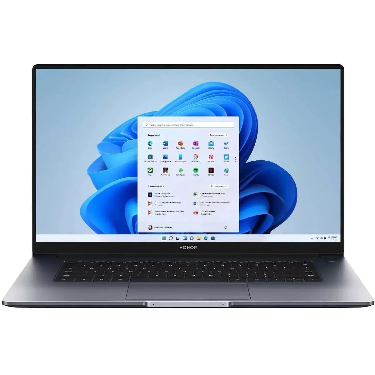 Ноутбук Honor MagicBook 15 5301AFVT серый {Ryzen 5 5500U/8ГБ/512ГБ SSD/Vega 7/15.6" FHD IPS/W11}