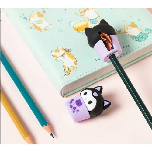 двойная точилка для карандашей милая и удобная ручка оптовая продажа детских призов для детского сада Точилка Kuromi