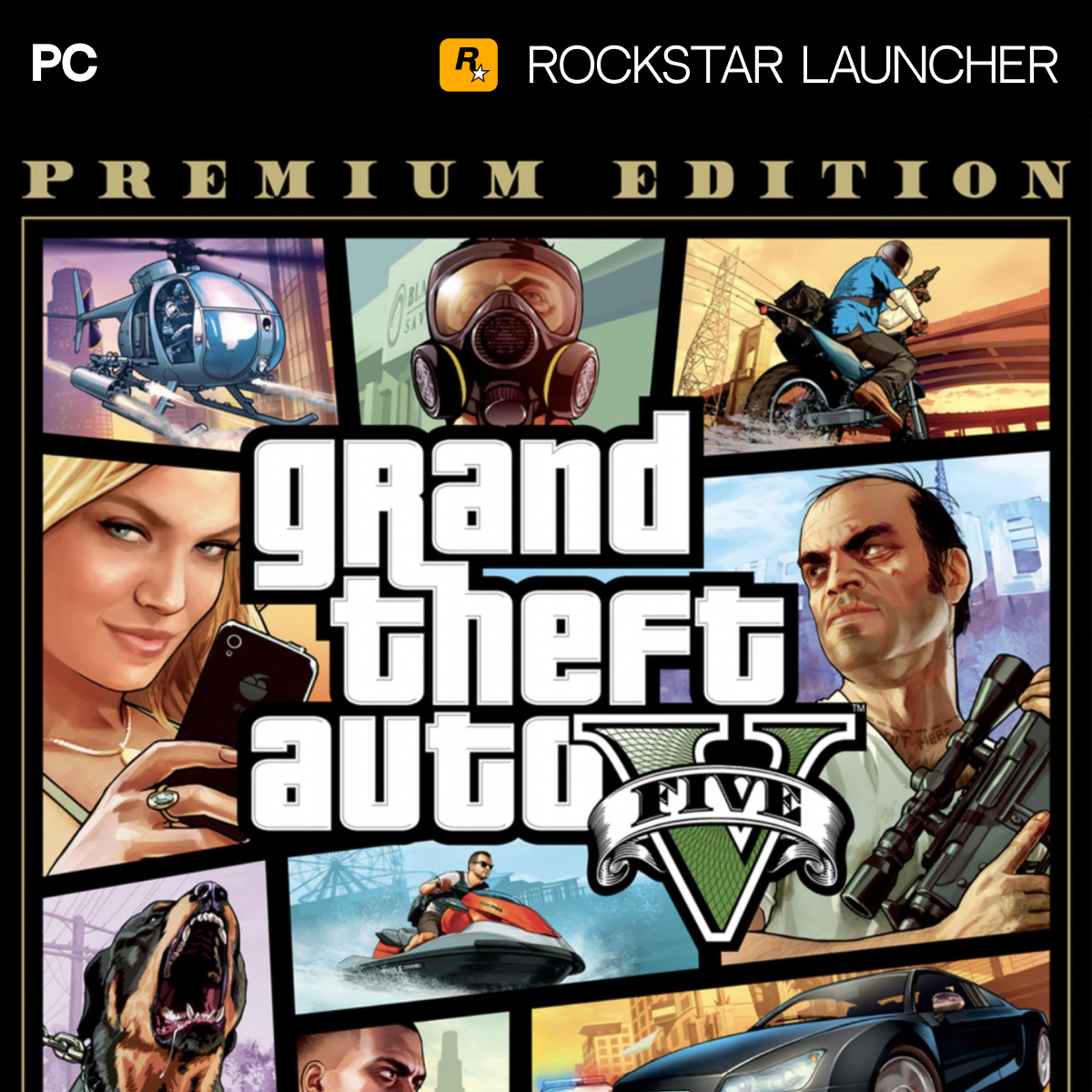 Grand Theft Auto V PREMIUM, игра для ПК, активация в Rockstar, русские субтитры, электронный ключ