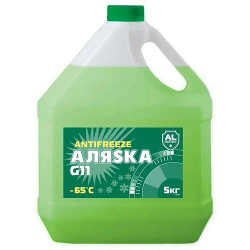 Антифриз, Аляска, 5555, green, -65, 5 л.