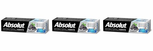 Absolut Зубная паста, 4White, Антибактериальная, 110гр, 3 штуки