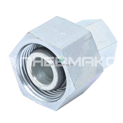 603522 CAST - Фитинг соединитель прямой в сборе с гайкой, М42х2 (30S)-M42x2(30S), сталь, 400 бар