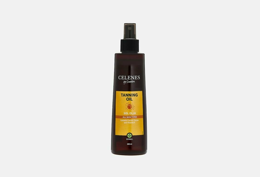 Масло для загара CELENES TANNING OIL