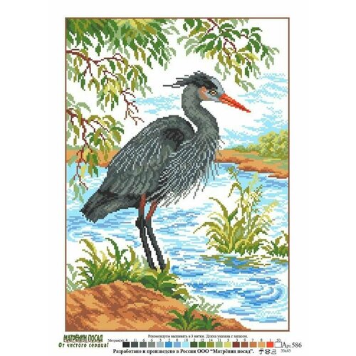 Канва с нанесенным рисунком Матренин Посад 