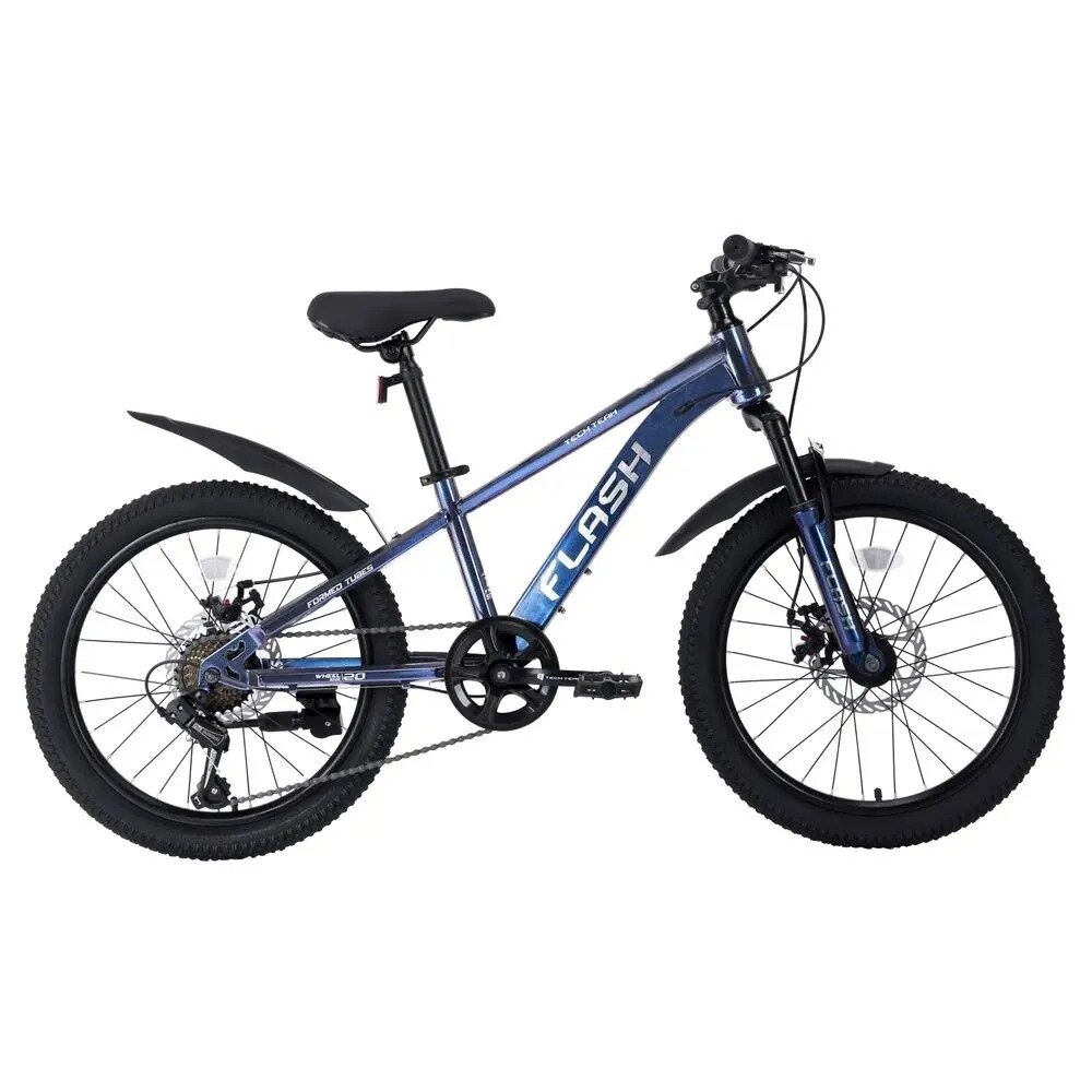 Велосипед 22" TechTeam FLASH 12" синий хамелеон