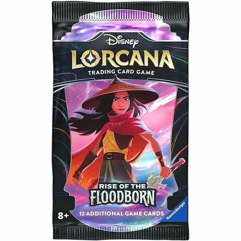 Бустер Lorcana TCG выпуска Rise of the Floodborn на английском языке