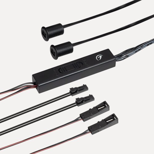 Изображение товара ИК-датчик SR-PRIME-RECESSED-IRD/H-R11-BK (12-24V, 48-96W, DOOR/HAND) (Arlight, IP20 Пластик, 2 года) 046465