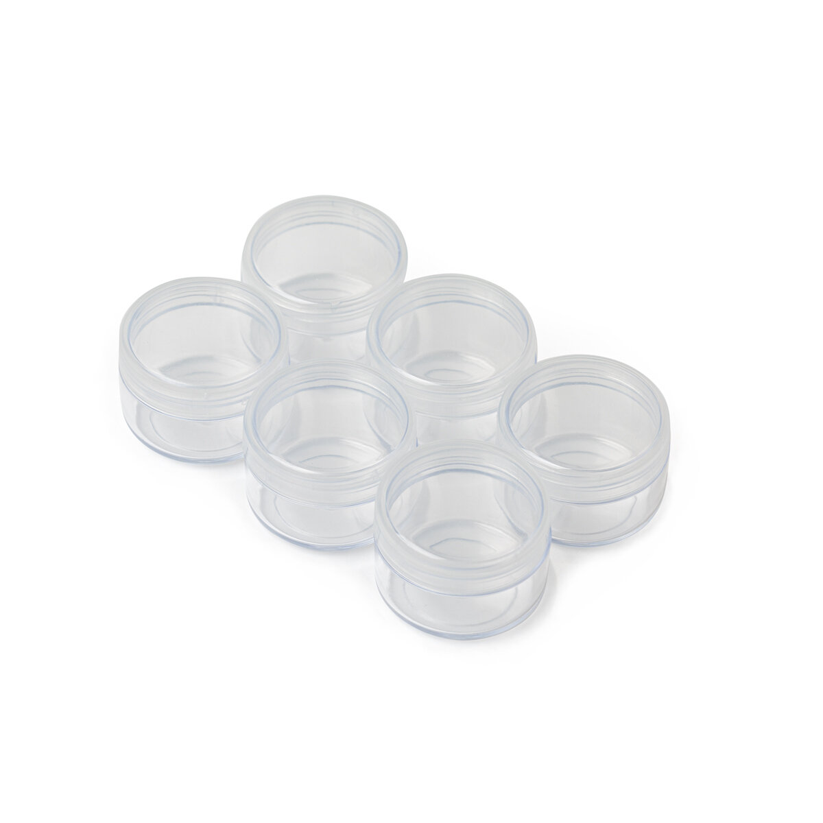 Туба 6 штук "Gamma" T-110 пластик d 3 см x2 см прозрачная