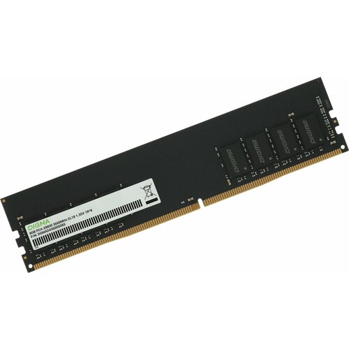 Память DDR4 8GB 3600MHz Digma DGMAD43600008S RTL PC4-28800 CL18 DIMM 288-pin 135В single rank Ret 2000₽