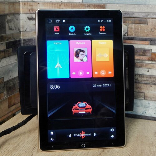 Изображение товара 10.1 дюймовый автомобильный плеер Android , 3+32G автомобильный аудио 2 din, вращающаяся панель на 180 градусов, GPS, WIFI, Bluetooth, FM