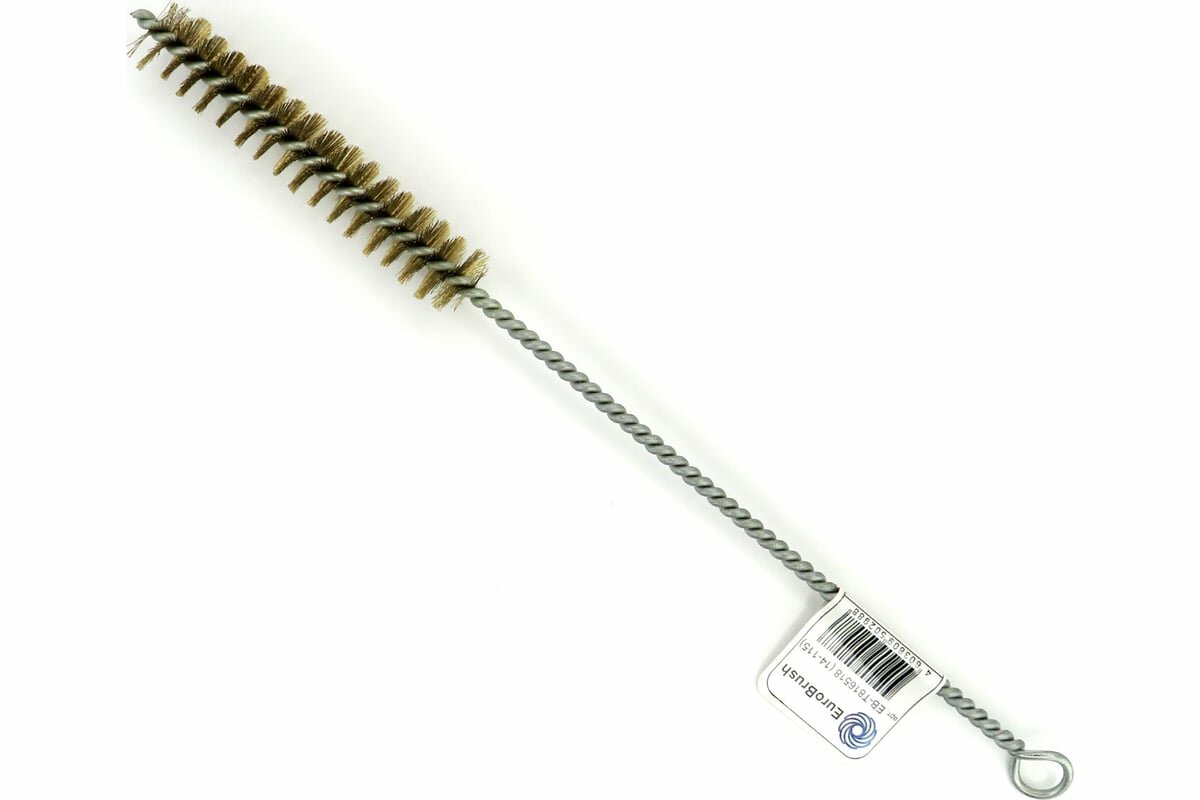 EuroBrush Щетка ерш Д18x100x300 с хв-м + кольцо ворс гофр латунь 015 (код 14-115) EB-T816518