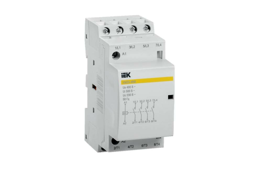 Контактор IEK КМ20-40М AC, модульный MKK11-20-40