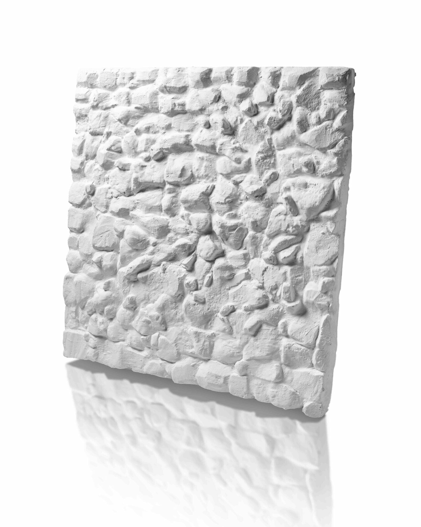 3D Гипсовая панель инкора-декор скала 1 0,25 м2 белая 1шт 50х50см