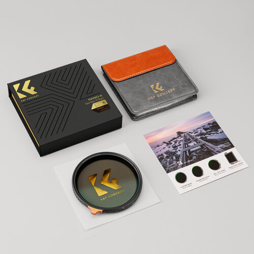 Изображение товара Светофильтр K&F Concept Nano-X Black Mist 1/4 + ND2-ND400 58mm