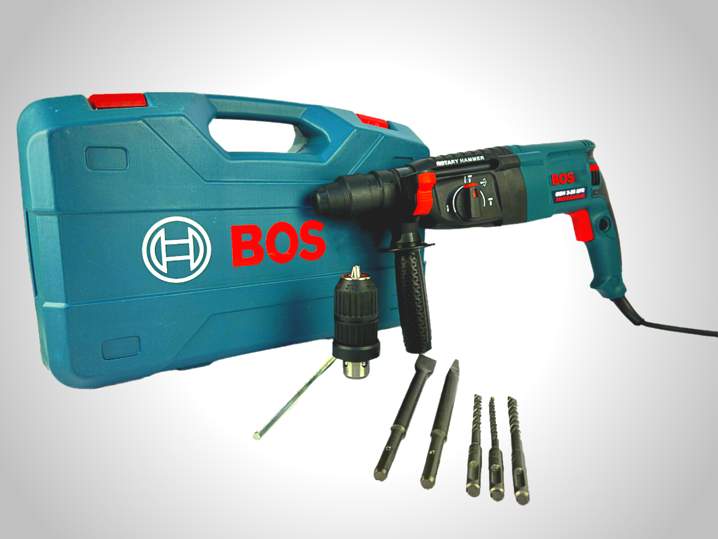 фото Перфоратор SDS-Plus с быстросъёмным патроном 720Вт 2,7Дж доп. патрон в комплекте