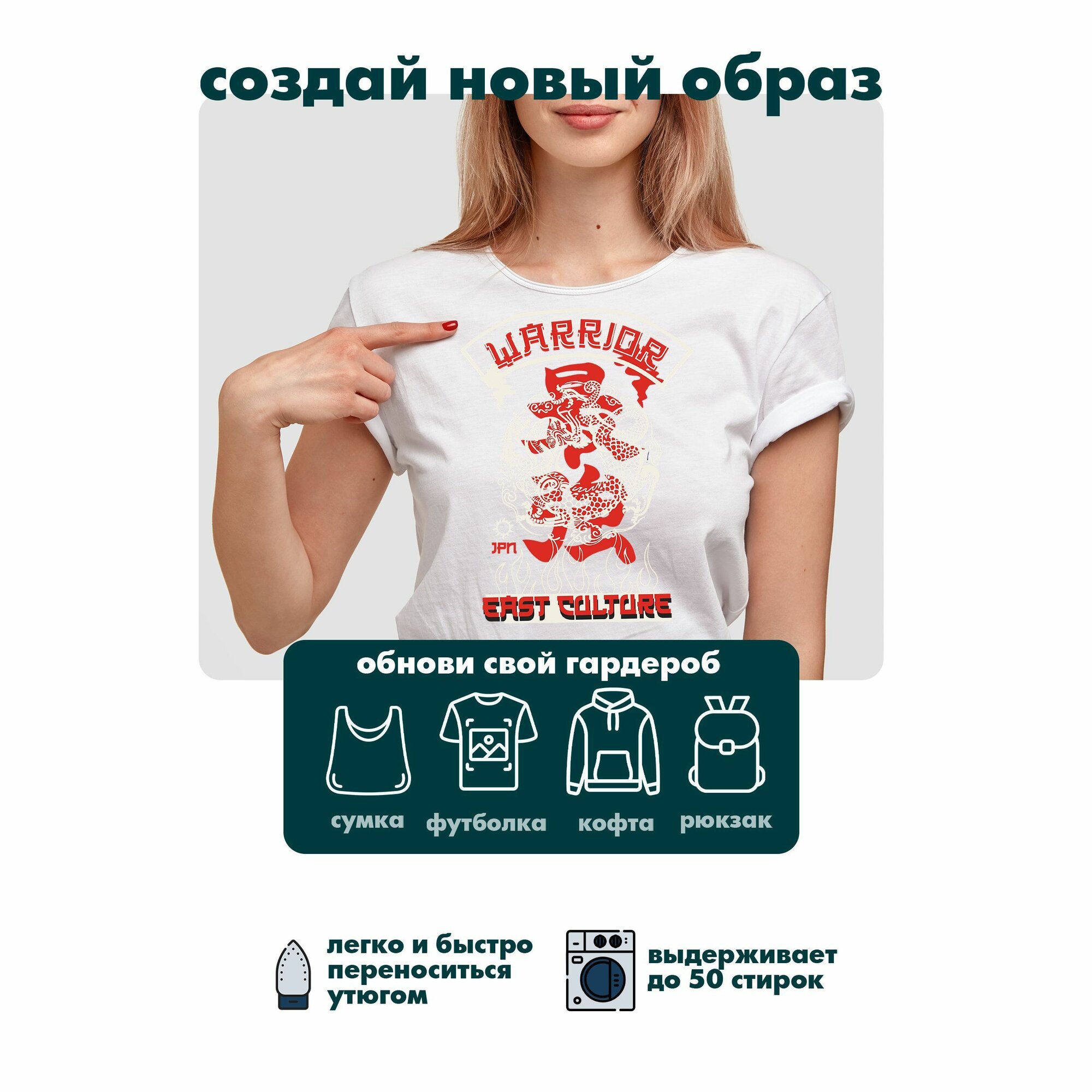 Термонаклейка на одежду Аниме Дракон Warrior — фото 1