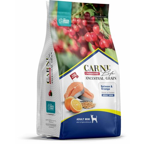CARNI LIFE 2,5 кг Mini для собак мелких пород лосось с апельсином и клюквой