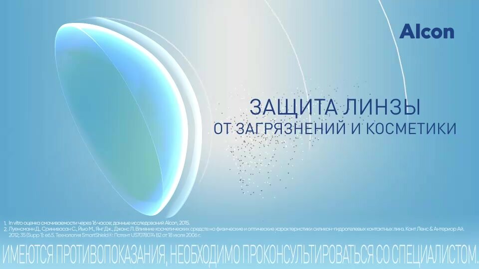 Астигматические линзы -3.25/ -0.75/ 180/ 3 шт, Alcon, Air Optix Plus Hydraglyde for Astigmatism — фото 1
