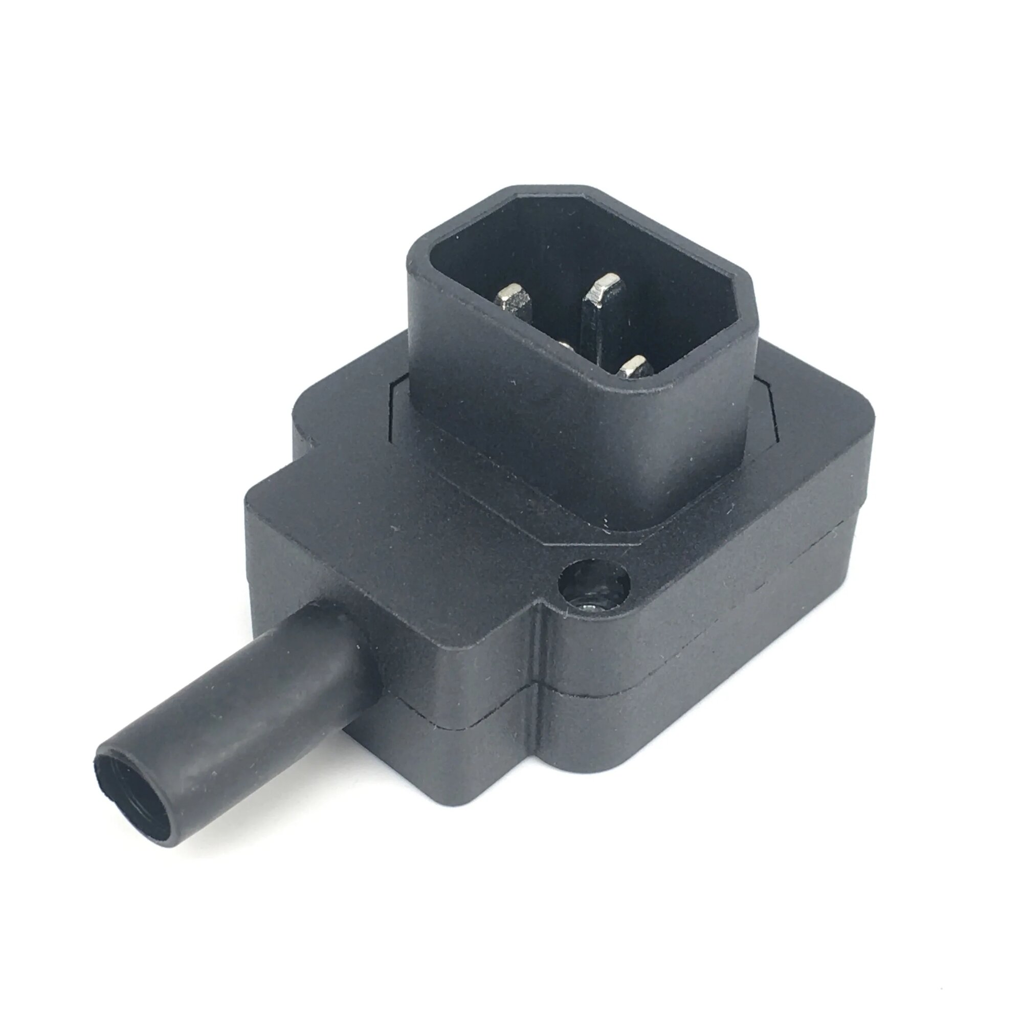 Bolantedz Черный локоть шнур питания C15 C13 C14 10А 250В Elbow C14 plug