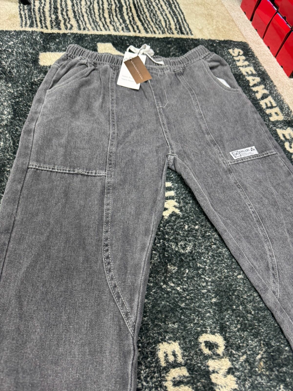 Брюки джоггеры CHICO textile, размер 2XL, серый