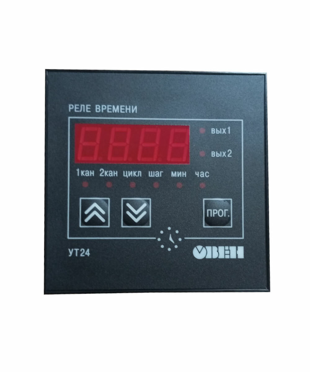 Таймер реального времени двухканальный овен УТ24-Щ1. Р (IP54,130.265 В) — фото 1
