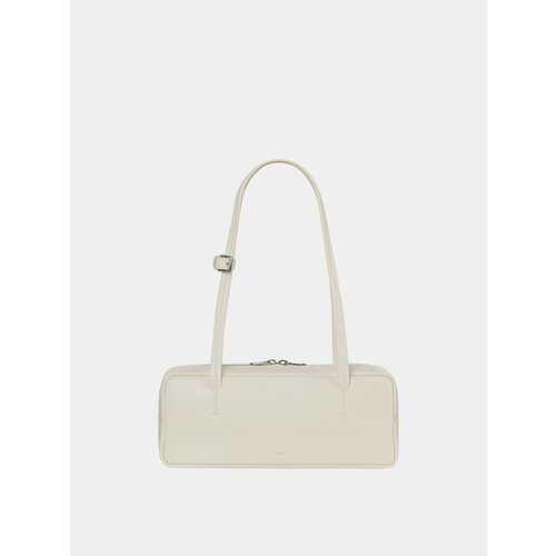 Сумка Stand Oil, фактура гладкая, молочно-белый