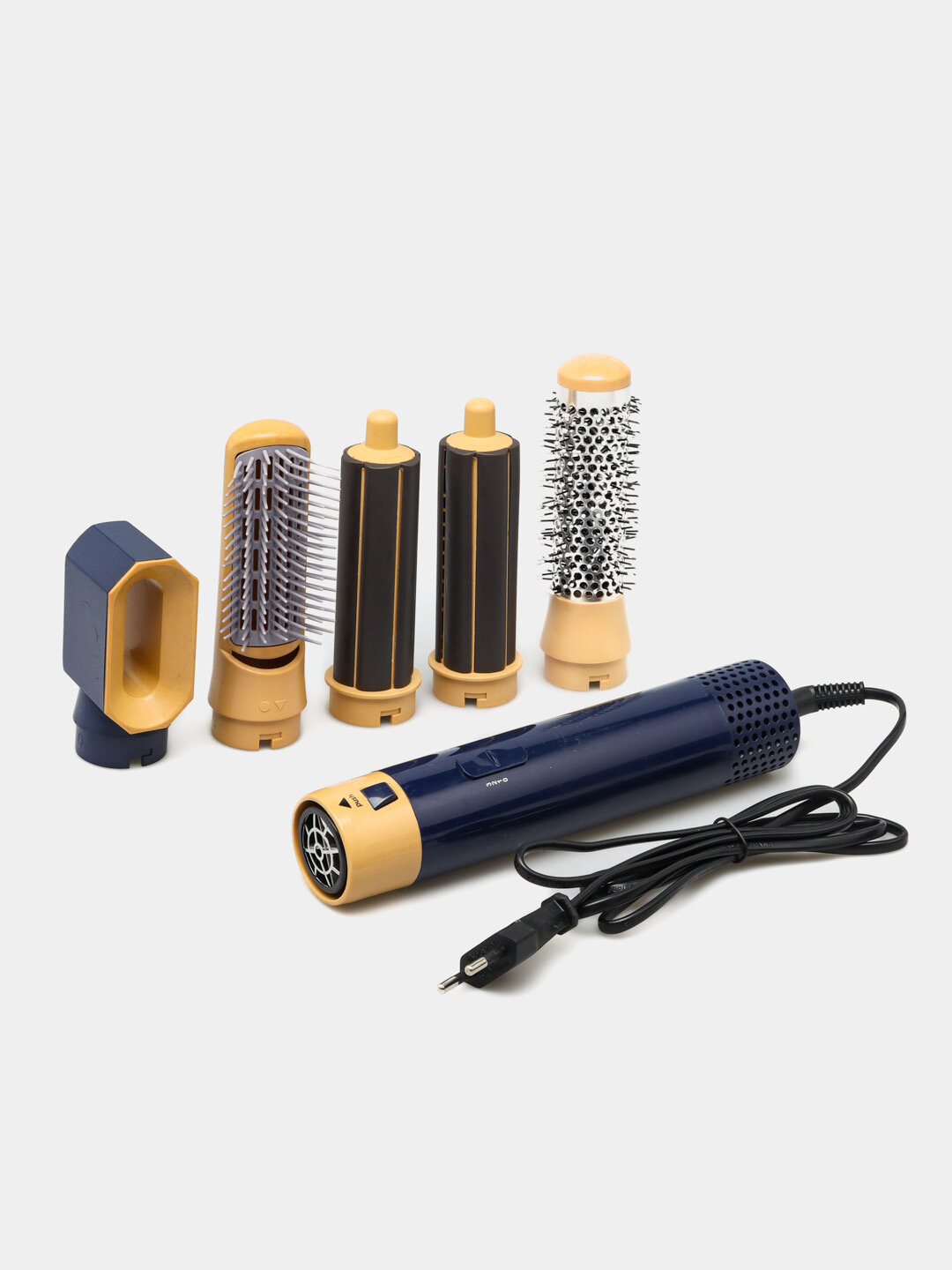 Набор для волос YoungLife, фен + щипцы, защита от перегрева, 4 насадки, 1500Вт — фото 1