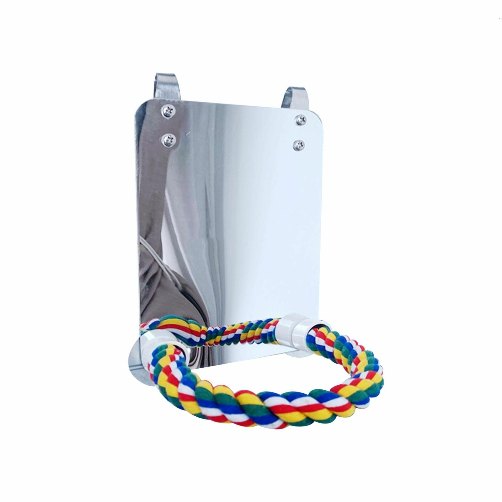 Акриловое зеркало для птиц с жердочками - маленький