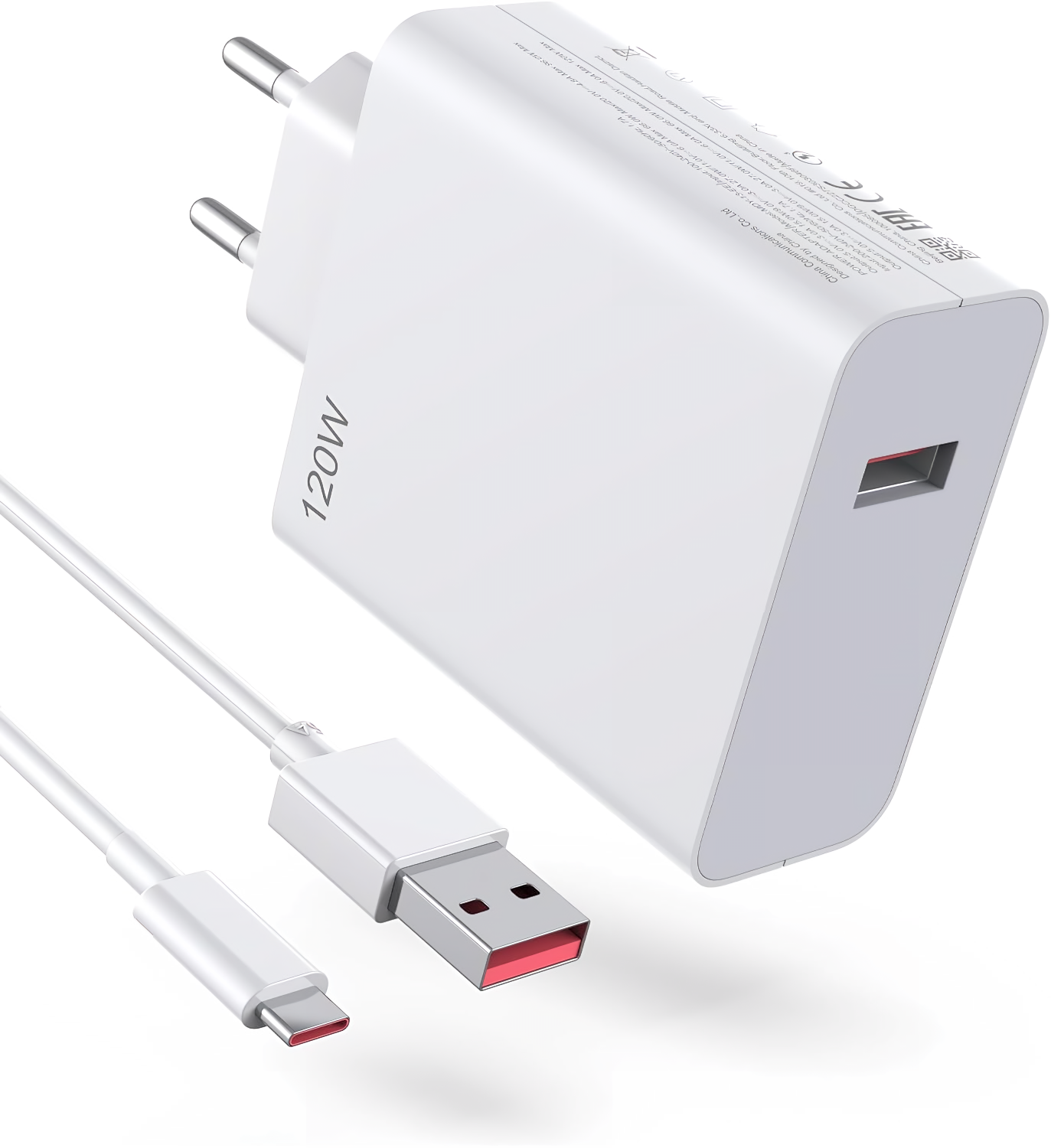 Зарядное устройство для Xiaomi Redmi / Быстрая зарядка 120W + Кабель USB Type-C
