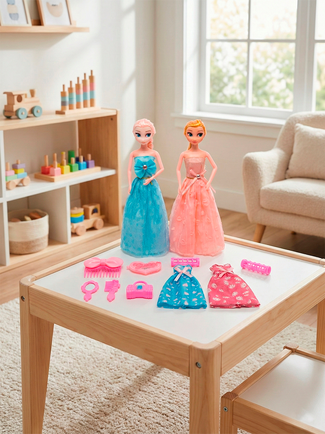 Игровой набор из двух кукол с аксессуарами — фото 1