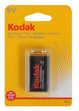 Батарейка "KODAK" 6F22-1BL HEAVY DUTY (K9VHZ-1B) (10/50/5200)