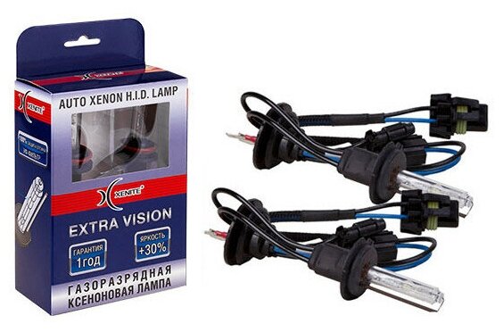 Ксенон лампа H27 (88) 5000К KET Extra Vision + 30% XENITE, набор 2шт 1004082 1шт