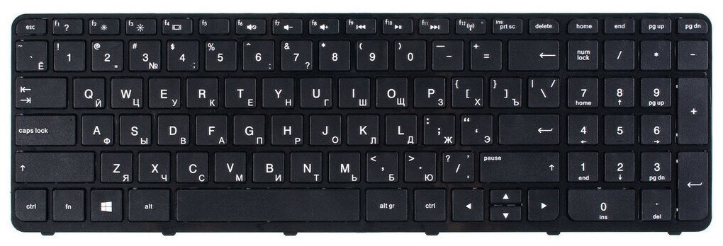 Клавиатура с рамкой для HP Pavilion 17-e, 17-e011sr, 17-e061sr, 17-e062sr, 17-e000er
