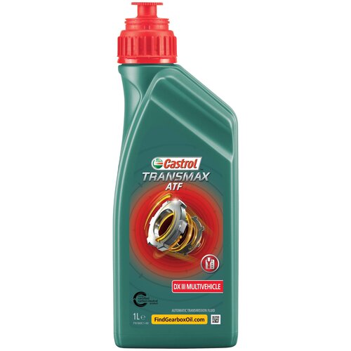 фото Трансмиссионное масло castrol transmax atf dx iii multivehicle для акпп, 1 л