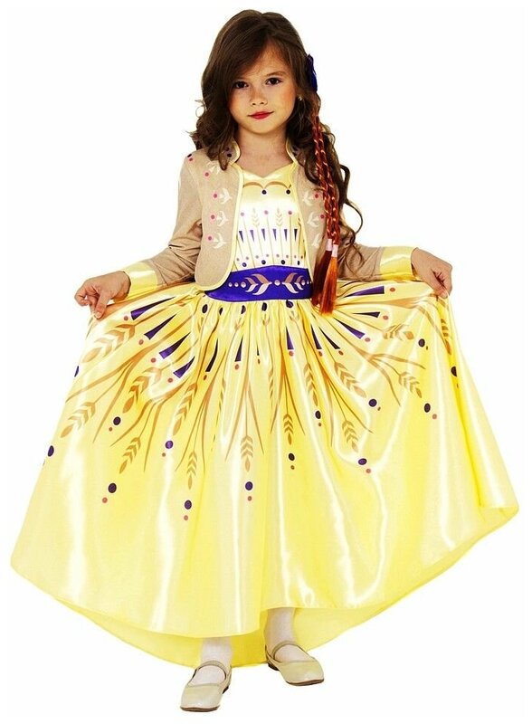 Карнавальный костюм Принцесса Анна - Холодное Сердце, рост 140 см, Батик 22-17-140-72