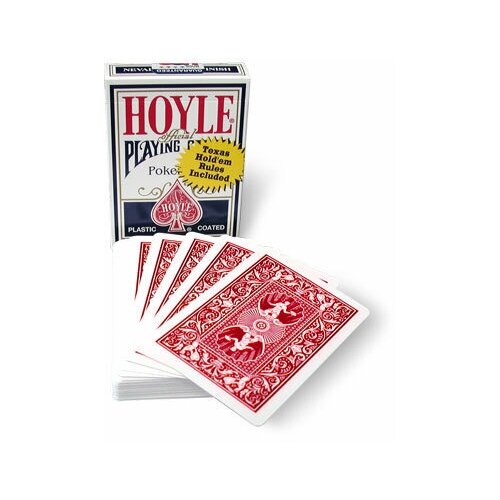 фото Uspcc игральные карты "hoyle" с красной рубашкой (uspcc, сша, 54 карты)