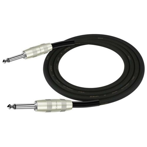 инструментальный кабель kirlin ip 201pr 3m bk Kirlin IP-201PR 3M BK кабель инструментальный
