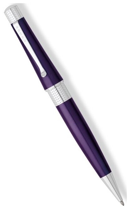 Cross AT0492-7 Шариковая ручка cross beverly, deep purple lacquer