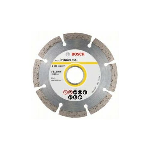 BOSCH Диск алмазный отрезной 115 х 22,32мм, 10шт. ECO Universal BOSCH 2.608.615.040