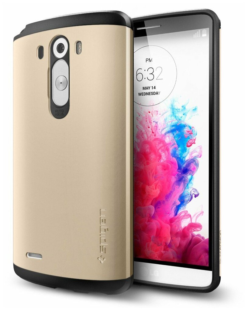 Чехол SPIGEN для LG G3 - Slim Armor - Золотой - SGP10868
